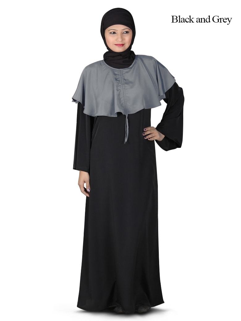 Aimal Abaya Black & Grey