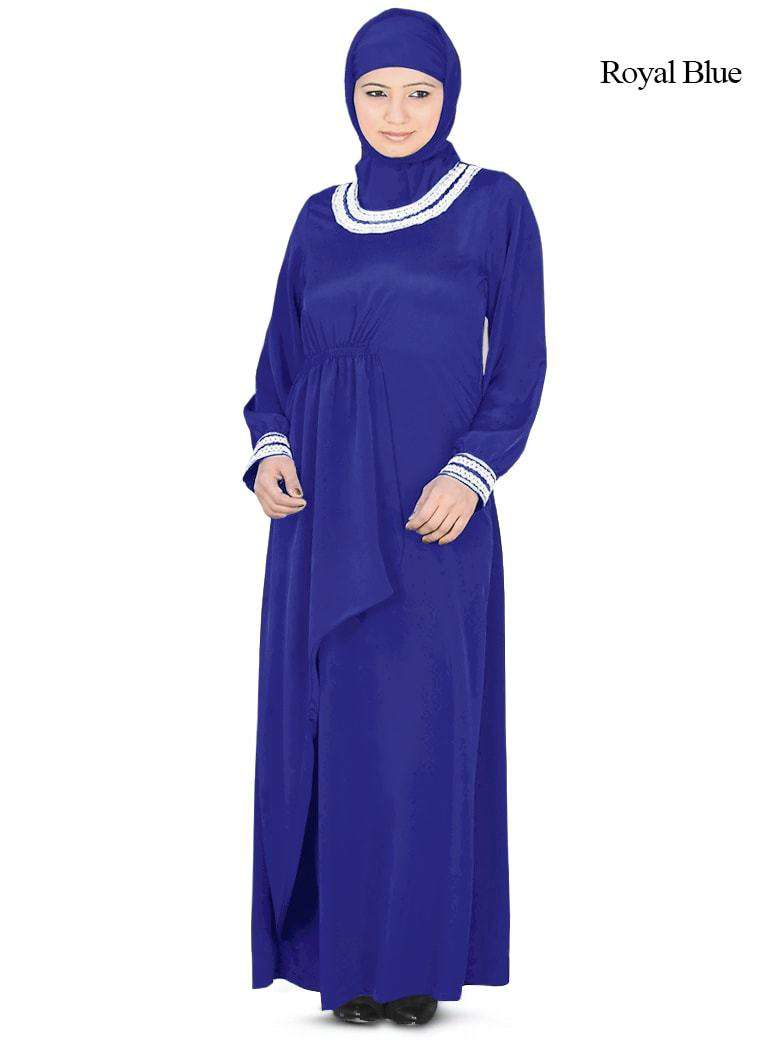 Malak Abaya Royal Blue