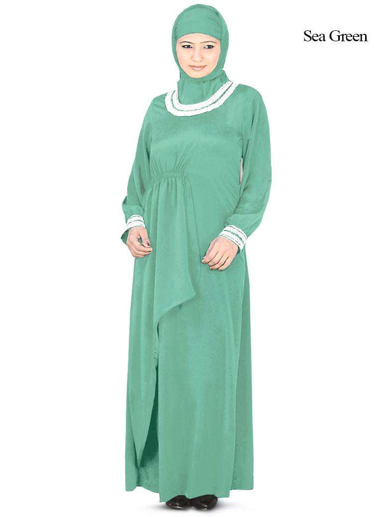 Malak Abaya Sea Green