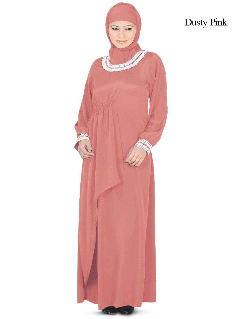 Malak Abaya Dusty Pink