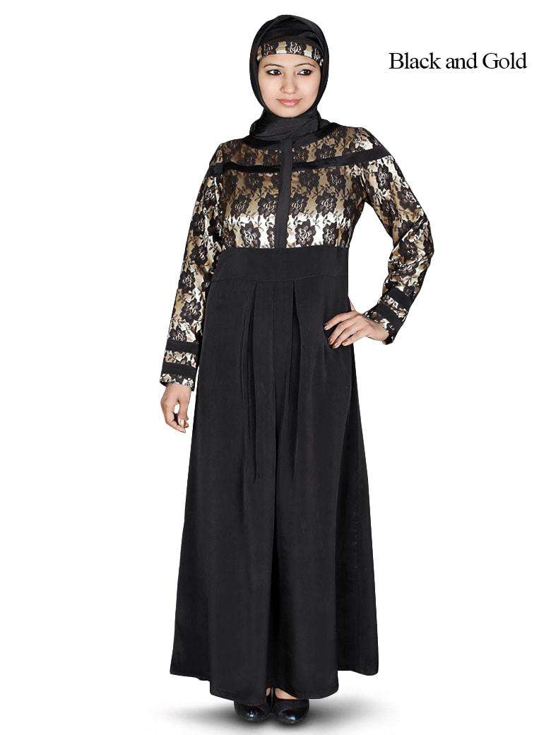 Farid Abaya Black & Gold