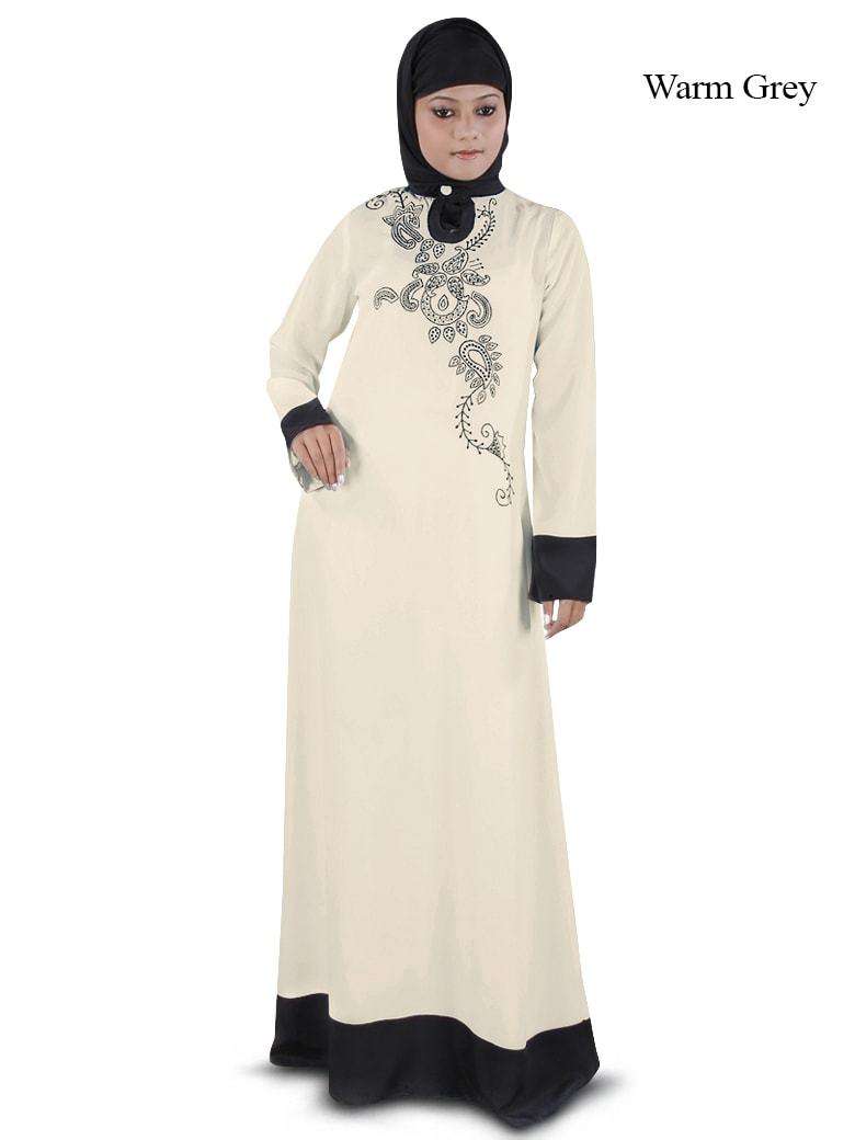 Ibtisam Abaya Warm Grey