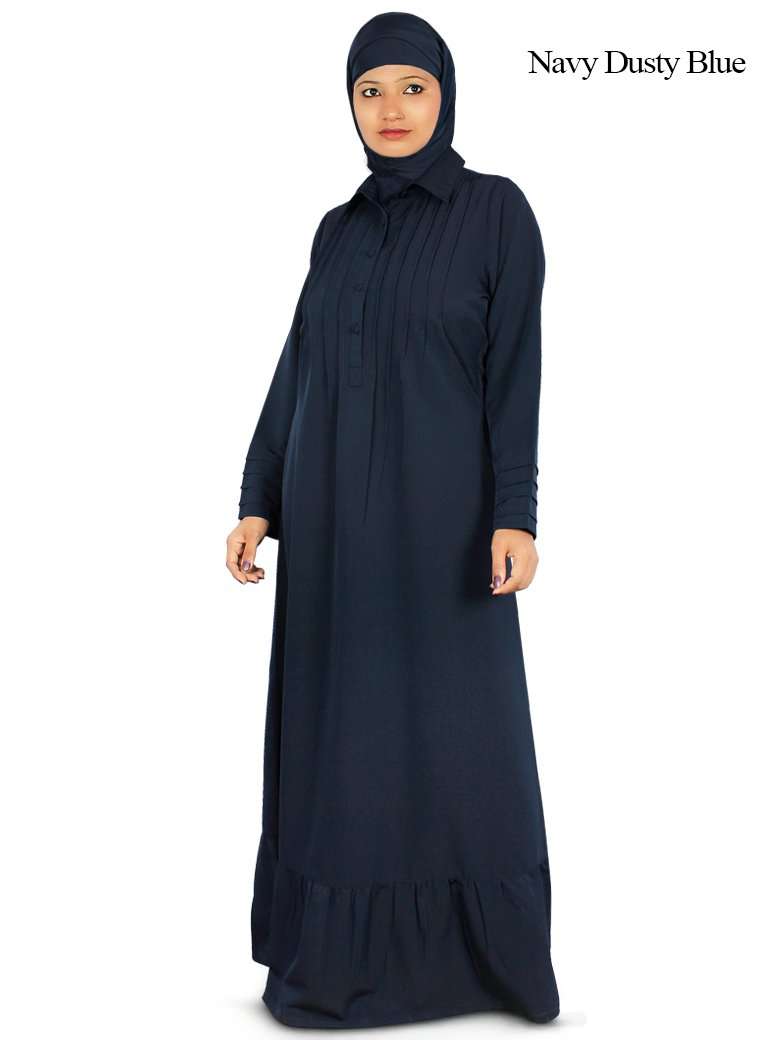 Minnah Abaya Navy Dusty Blue