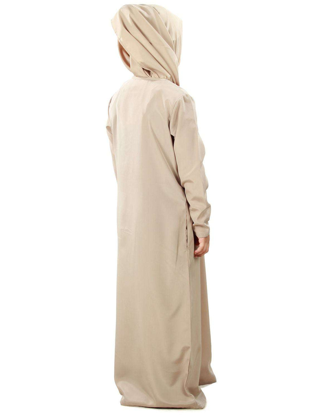 Zulekha Warm Grey Nida Kid's Abaya Back