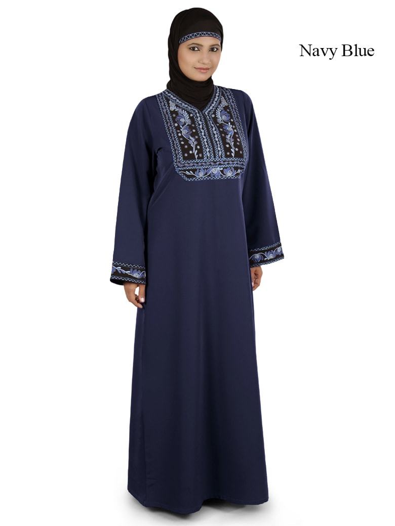 Adeena Abaya Navy Blue