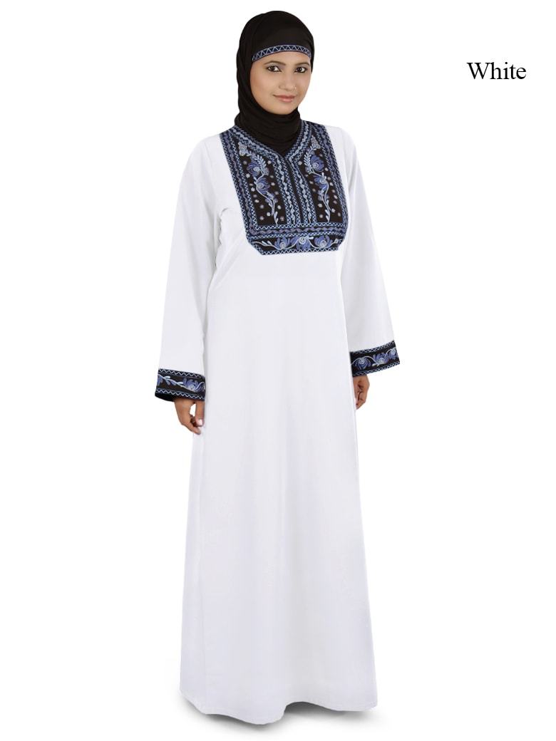 Adeena Abaya White