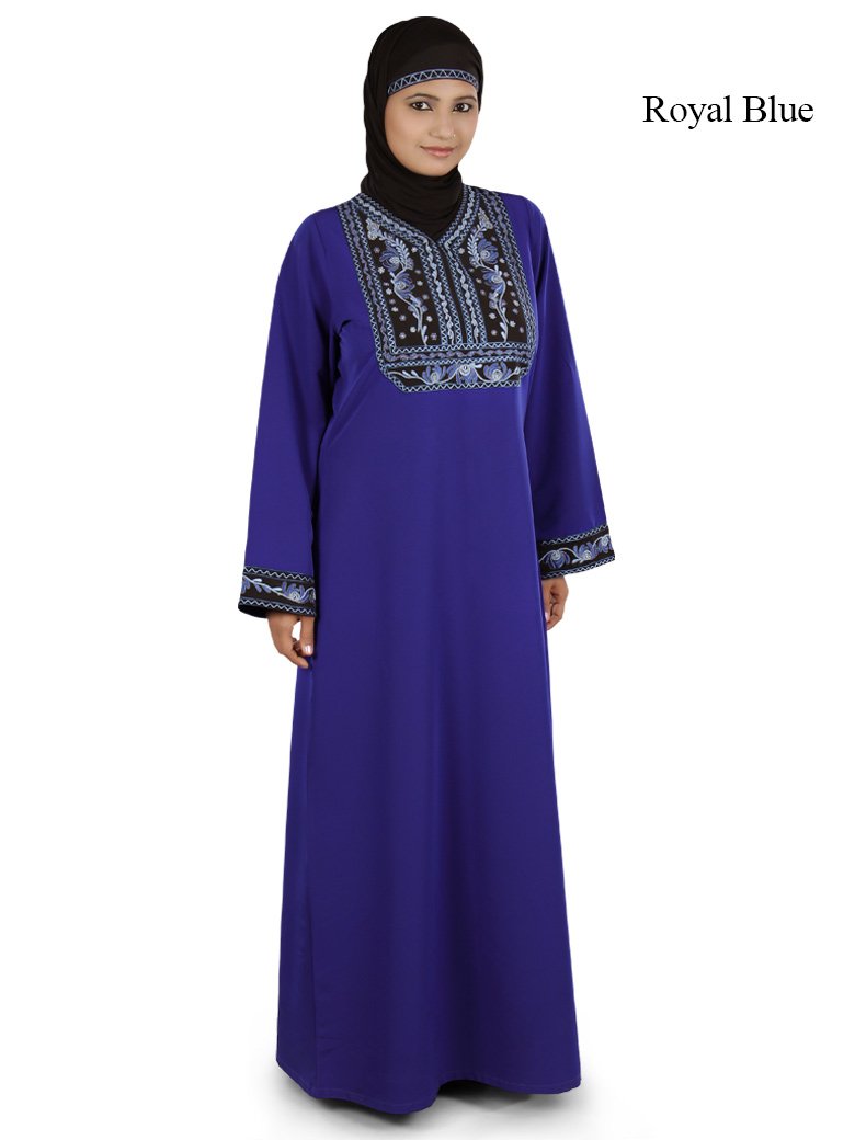 Adeena Abaya Royal Blue