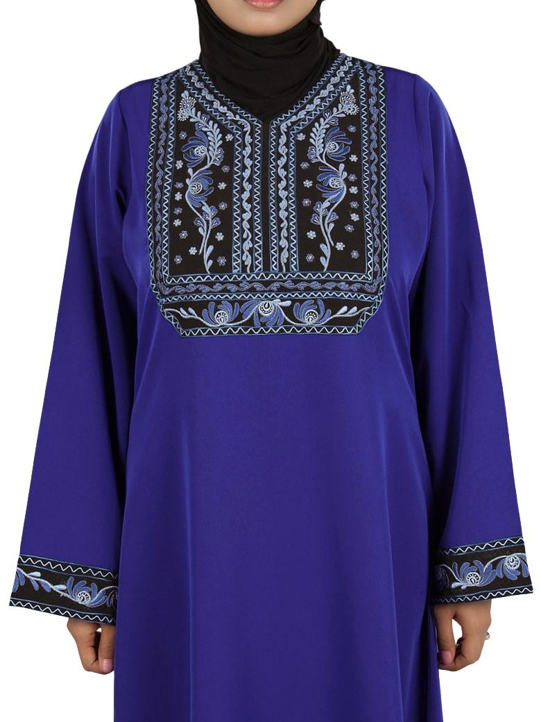 Adeena Abaya Front Embroidery