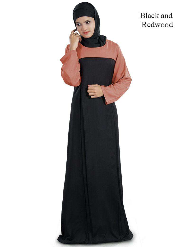 Eliza Abaya Black & Redwood