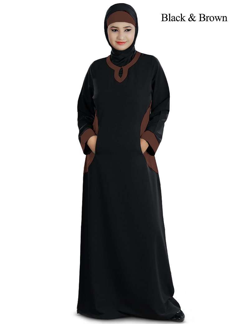 Daria Abaya Black & Brown