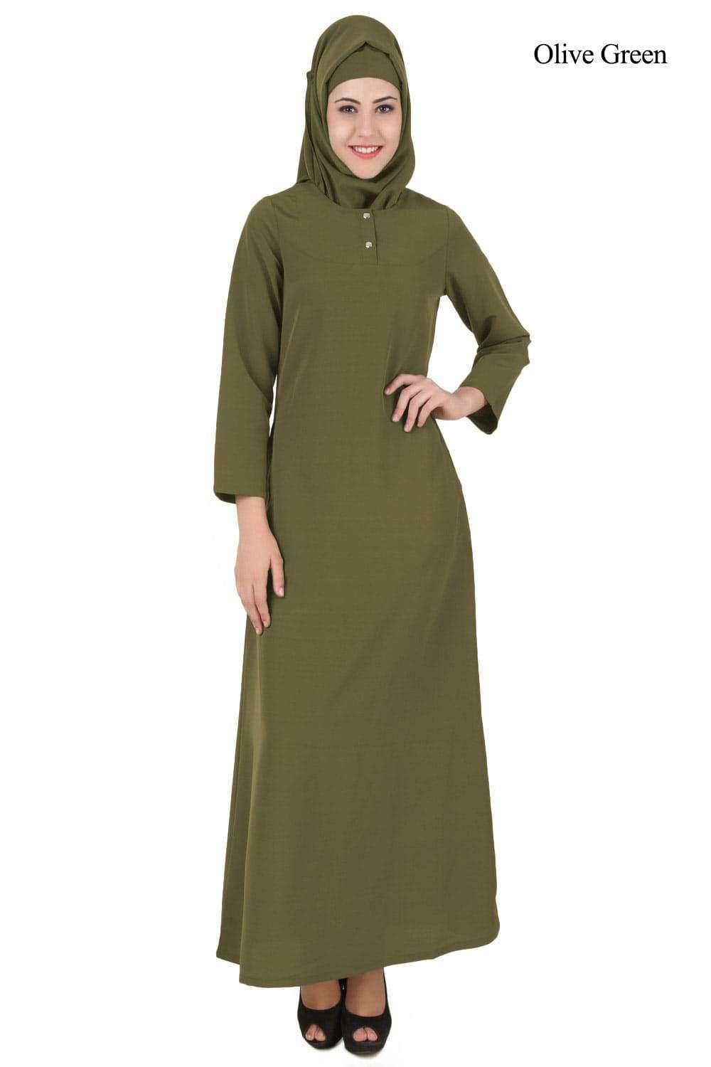 Natasha Abaya Olive Green