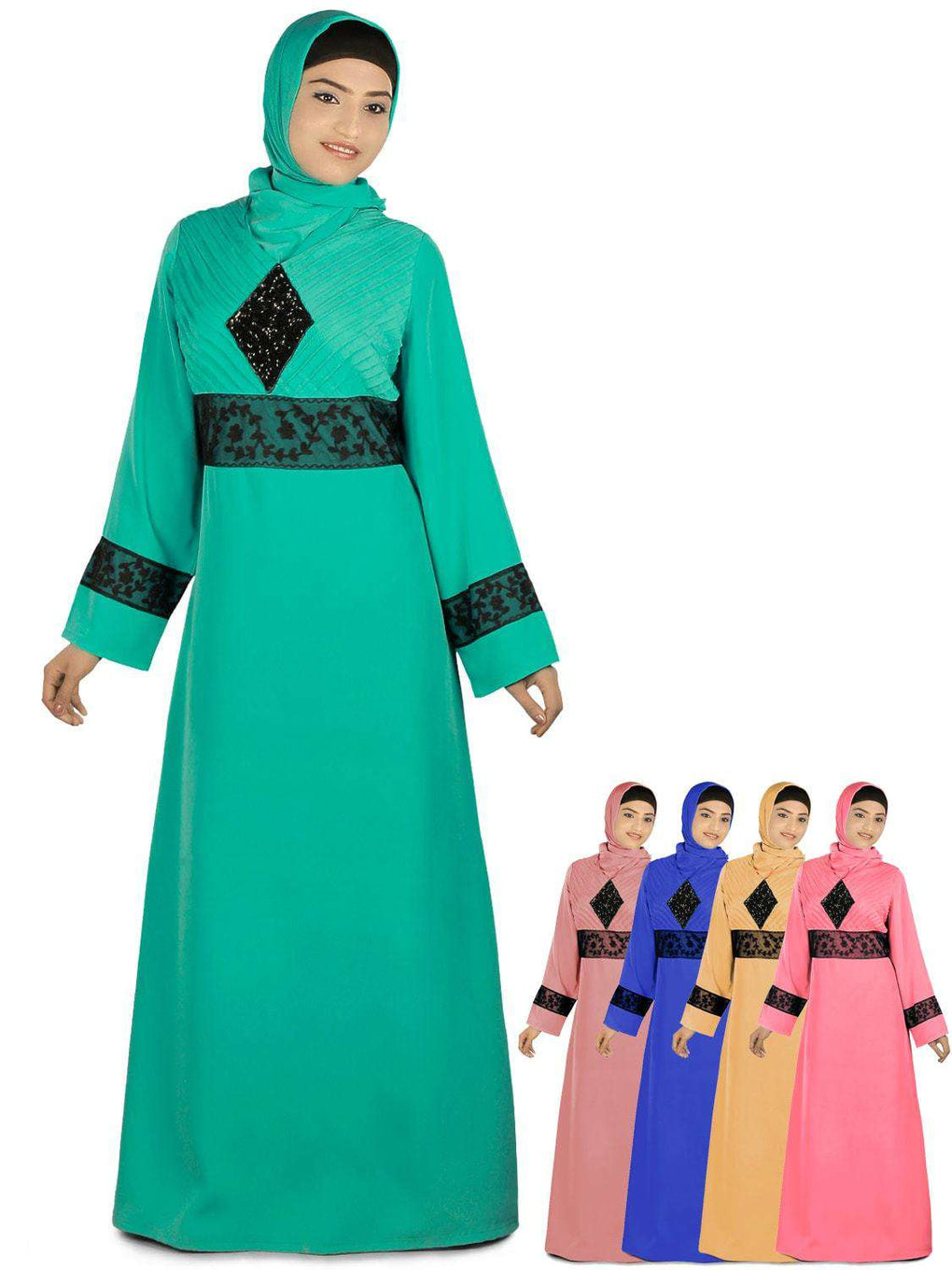 Najya Turquoise Abaya