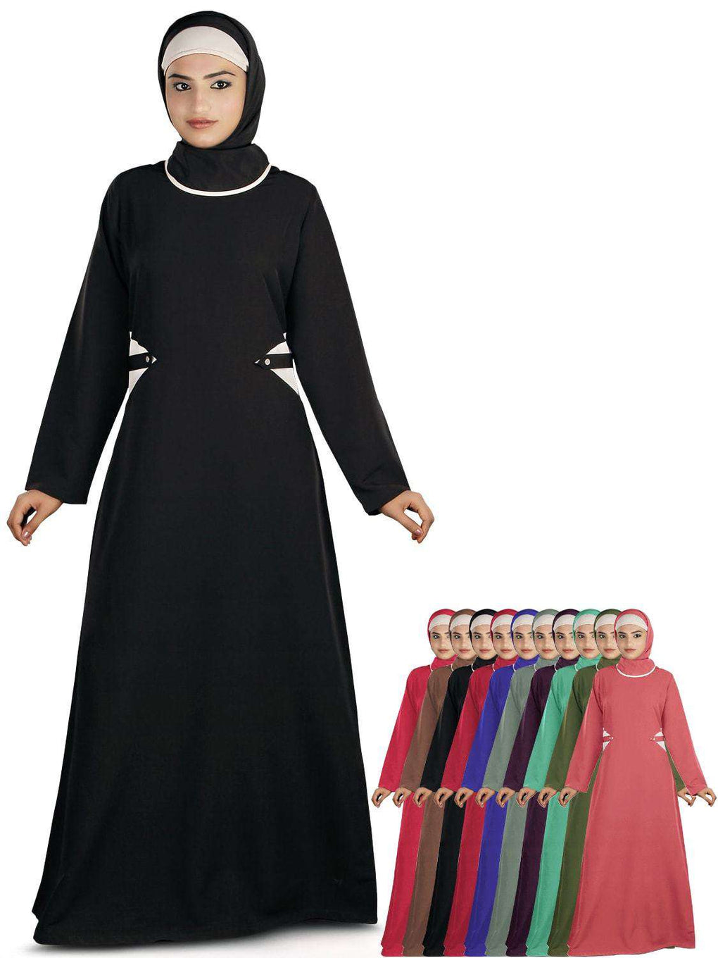 Urshia Black Abaya