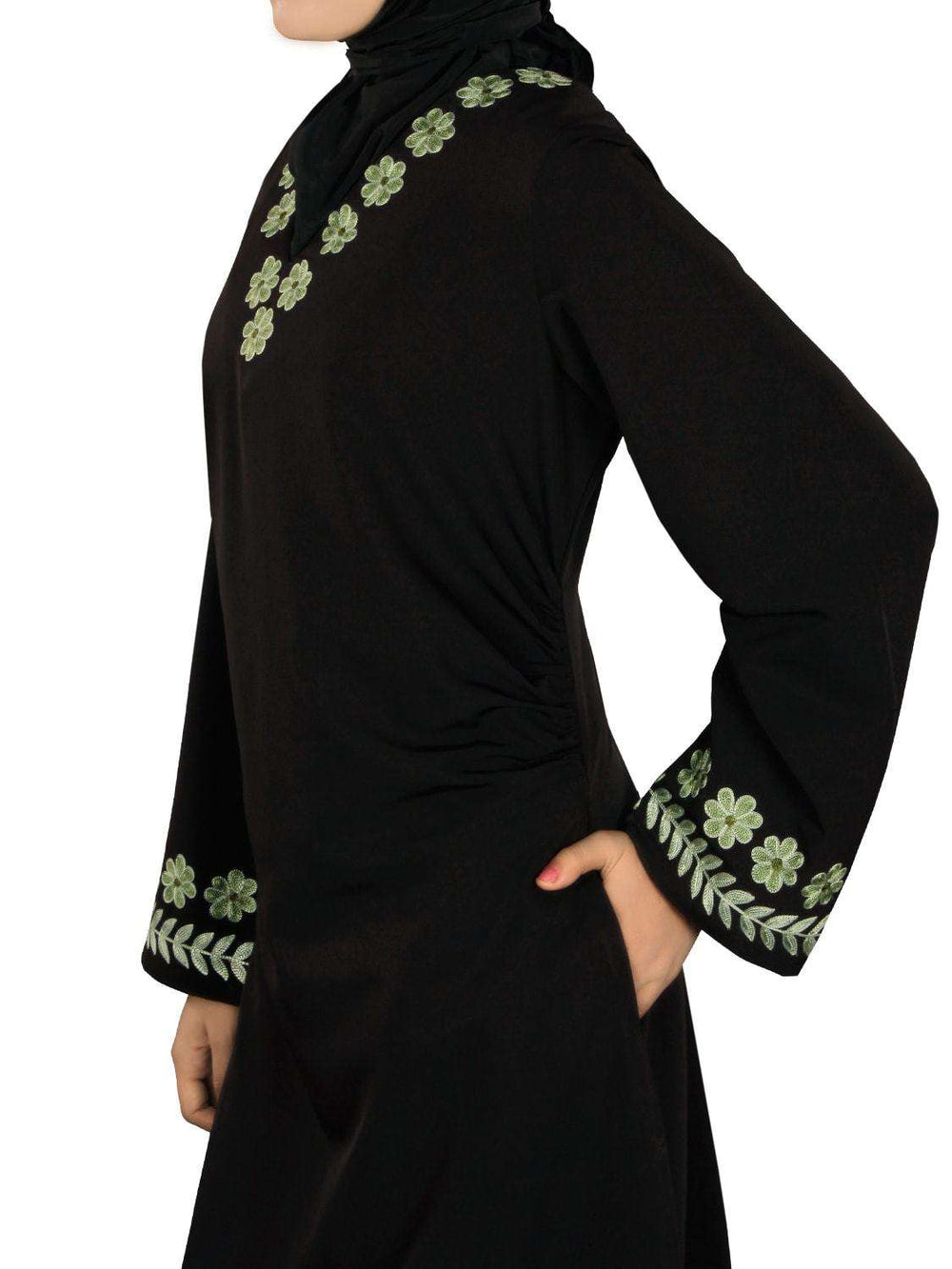 Seerat Black Abaya