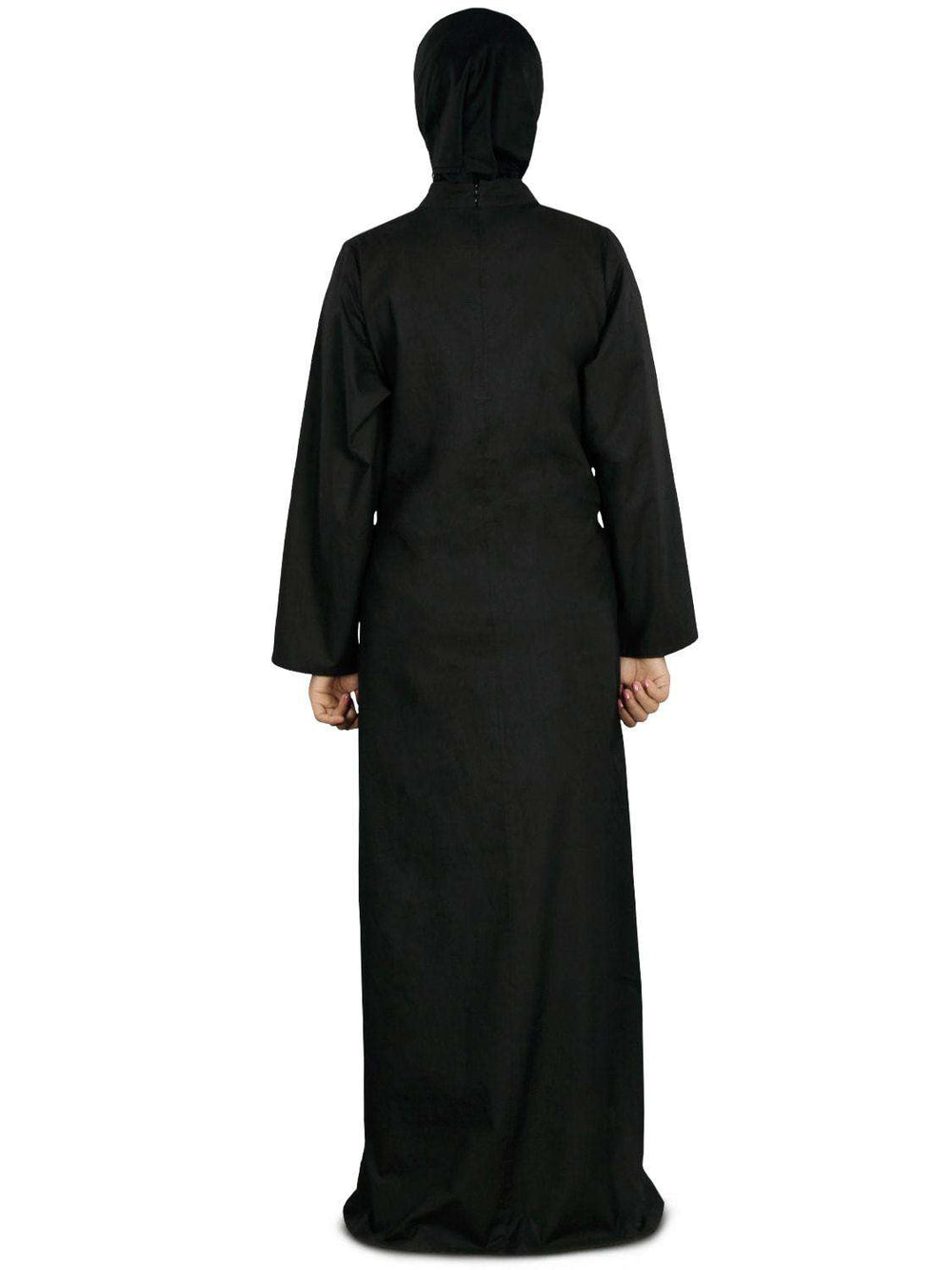 Seemeen Black Cotton Abaya