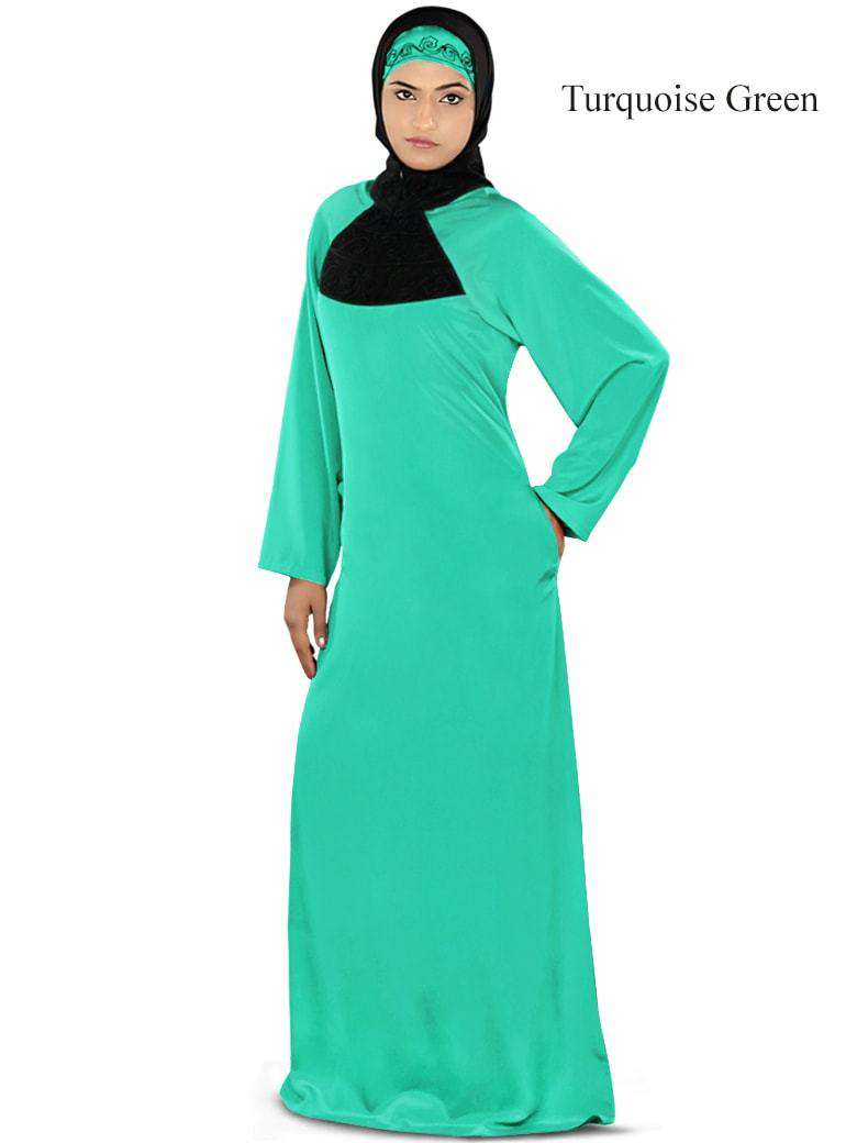 Tanzeela Magenta Abaya