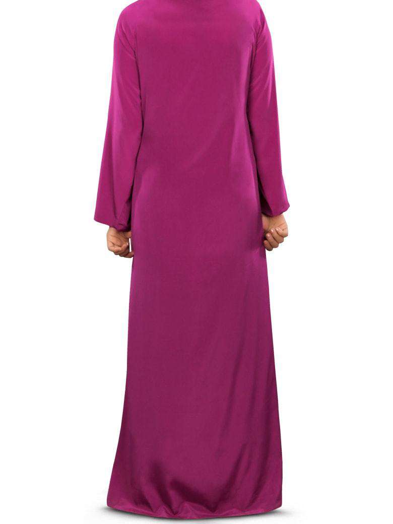 Tanzeela Magenta Abaya