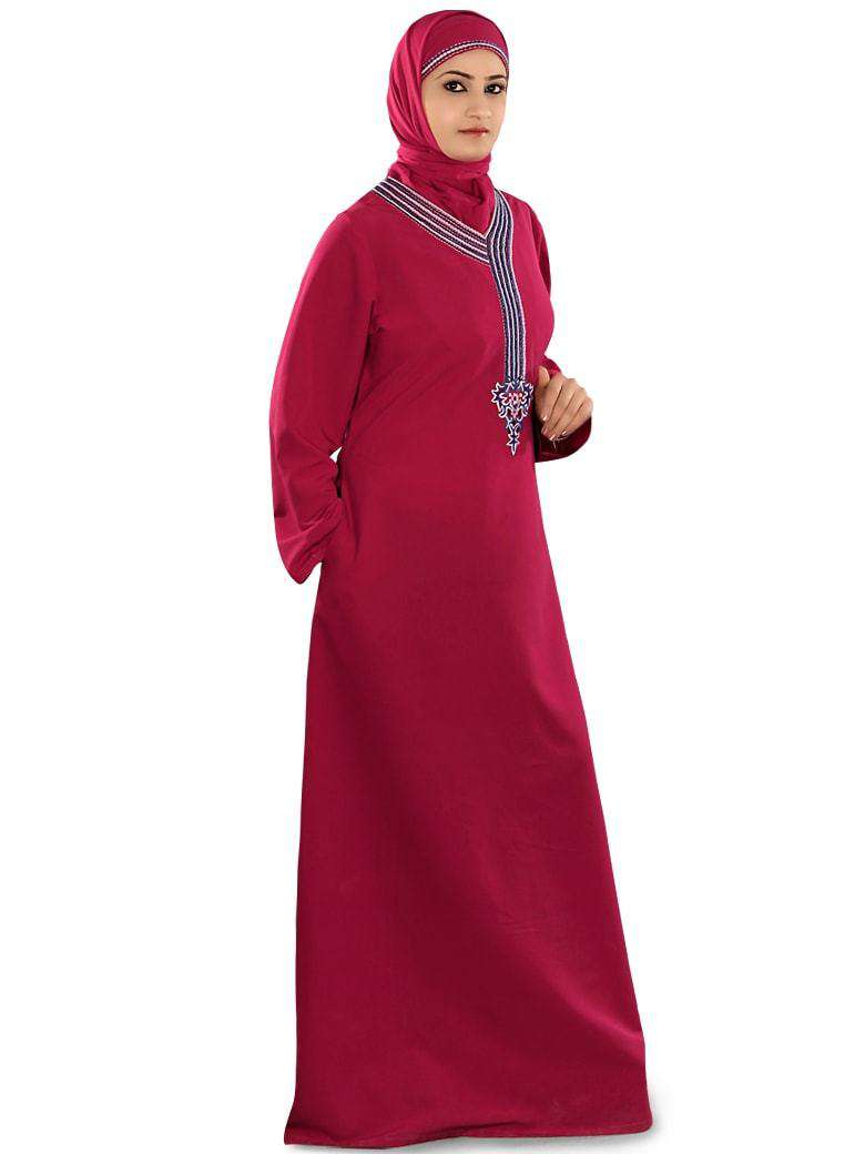 Uzma Pink Party Abaya