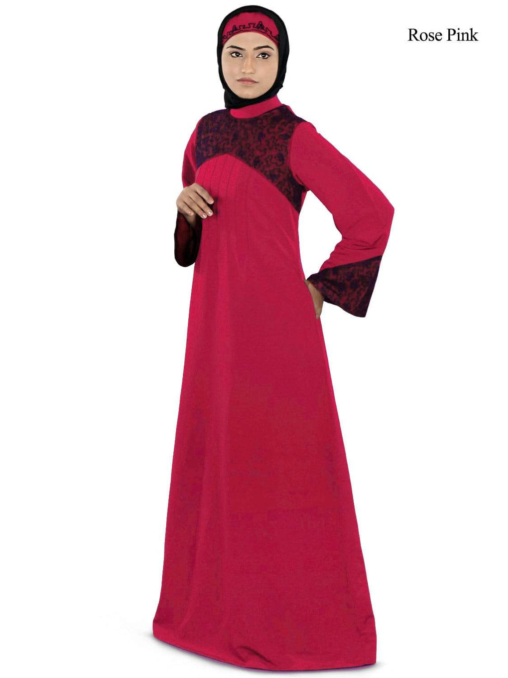 Ayesha Casual Abaya Rose Pink