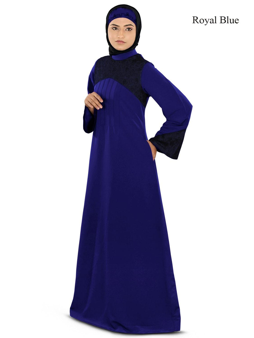 Ayesha Casual Abaya Royal Blue