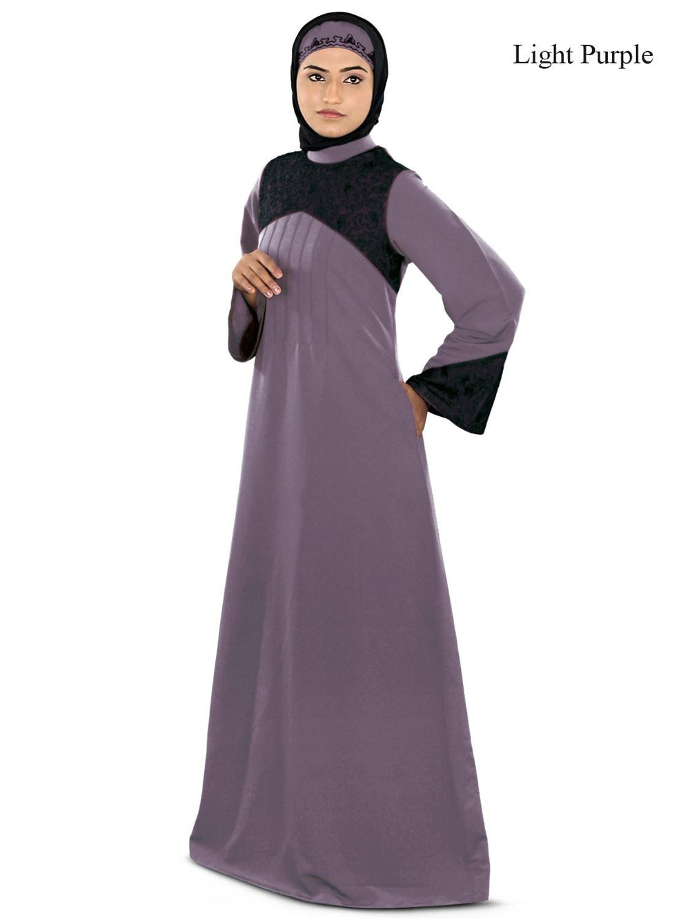 Ayesha Casual Abaya Light Purple