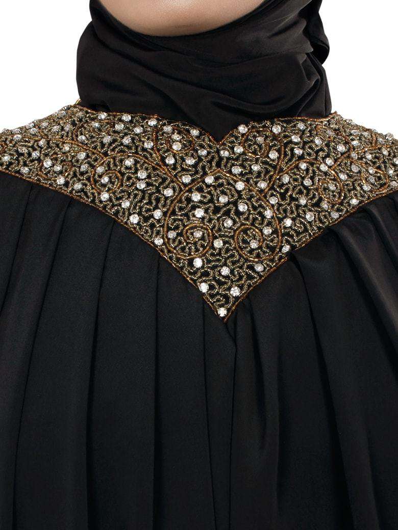 Sehr Hand Embroidered Black Kaftan Abaya