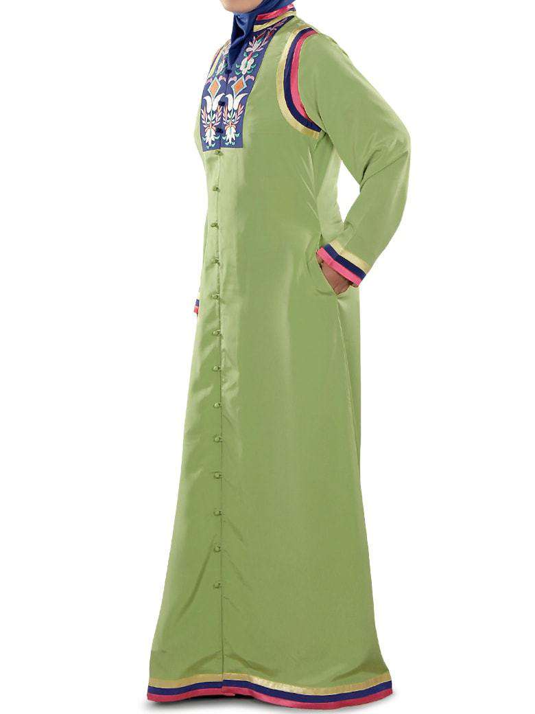 Alya Parrot Green Abaya