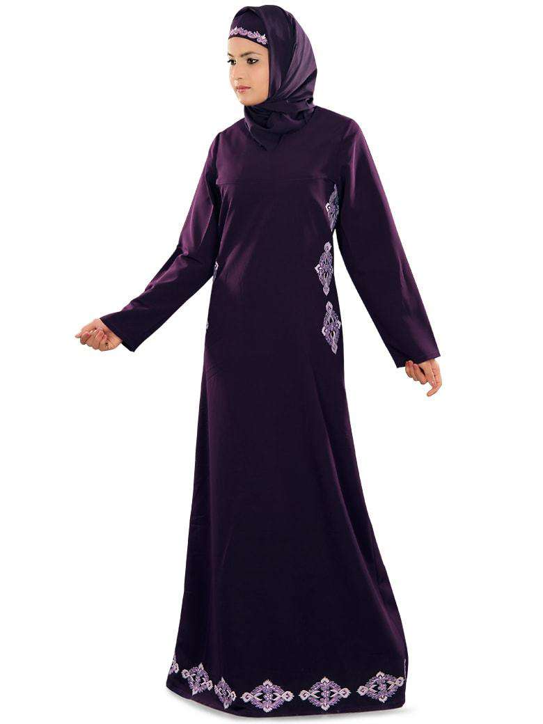 Navil Purple Abaya
