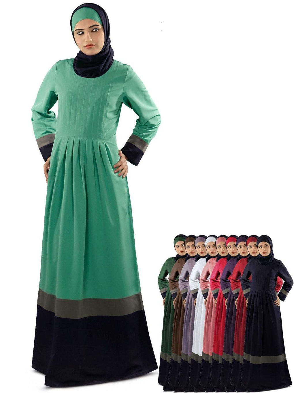 Sehrish Aura Green Abaya