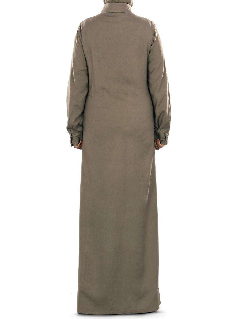 Maysa Khaki Abaya Back