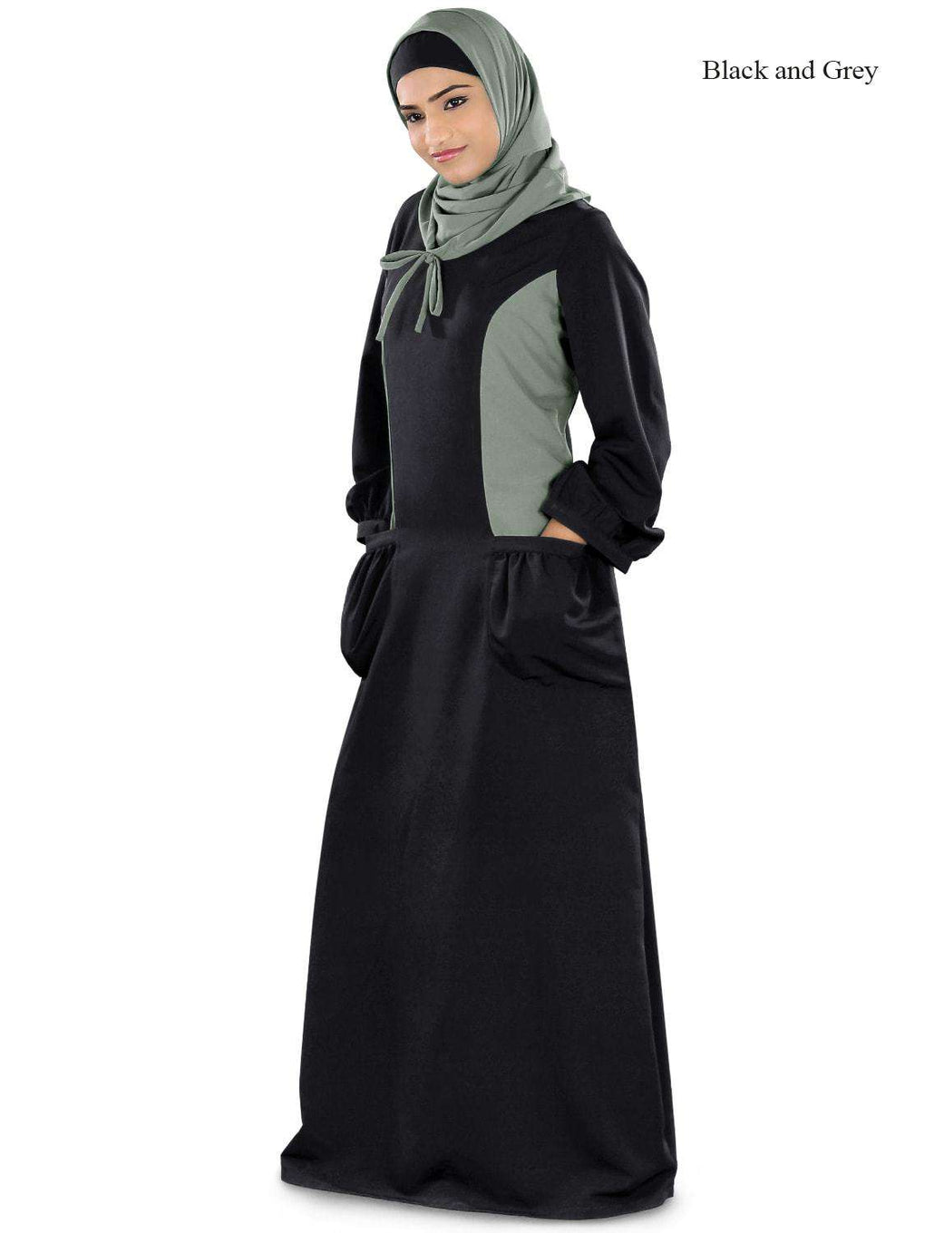 Tahani Dual Colour Abaya