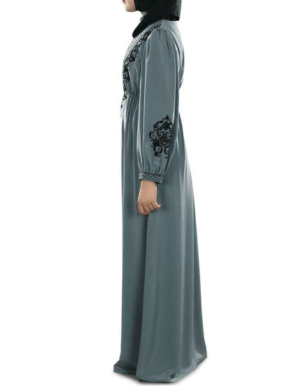 Shadan Grey Abaya