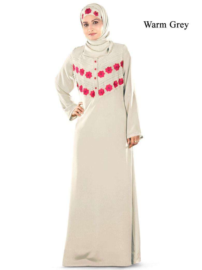 Neeshad Abaya Warm Grey