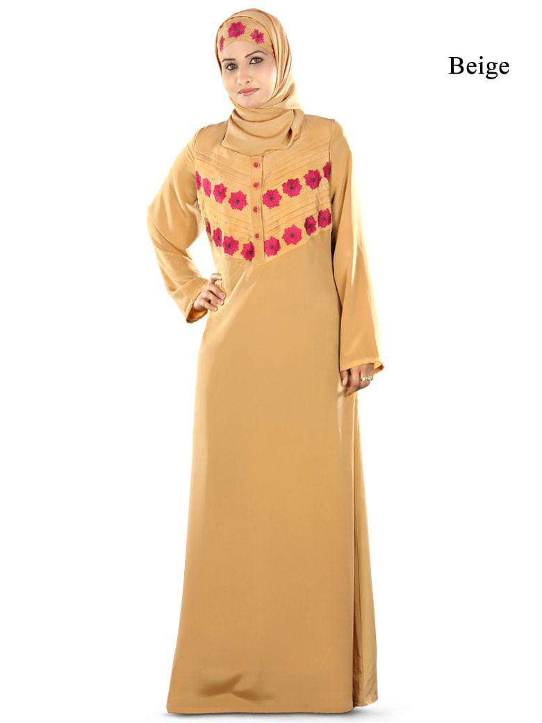 Neeshad Abaya Beige