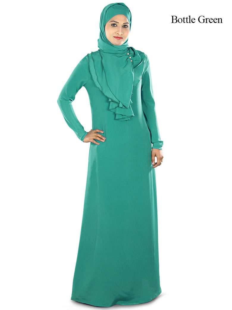 Nazia Abaya Bottle Green