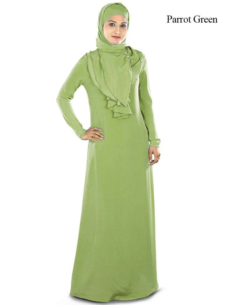 Nazia Abaya Parrot Green