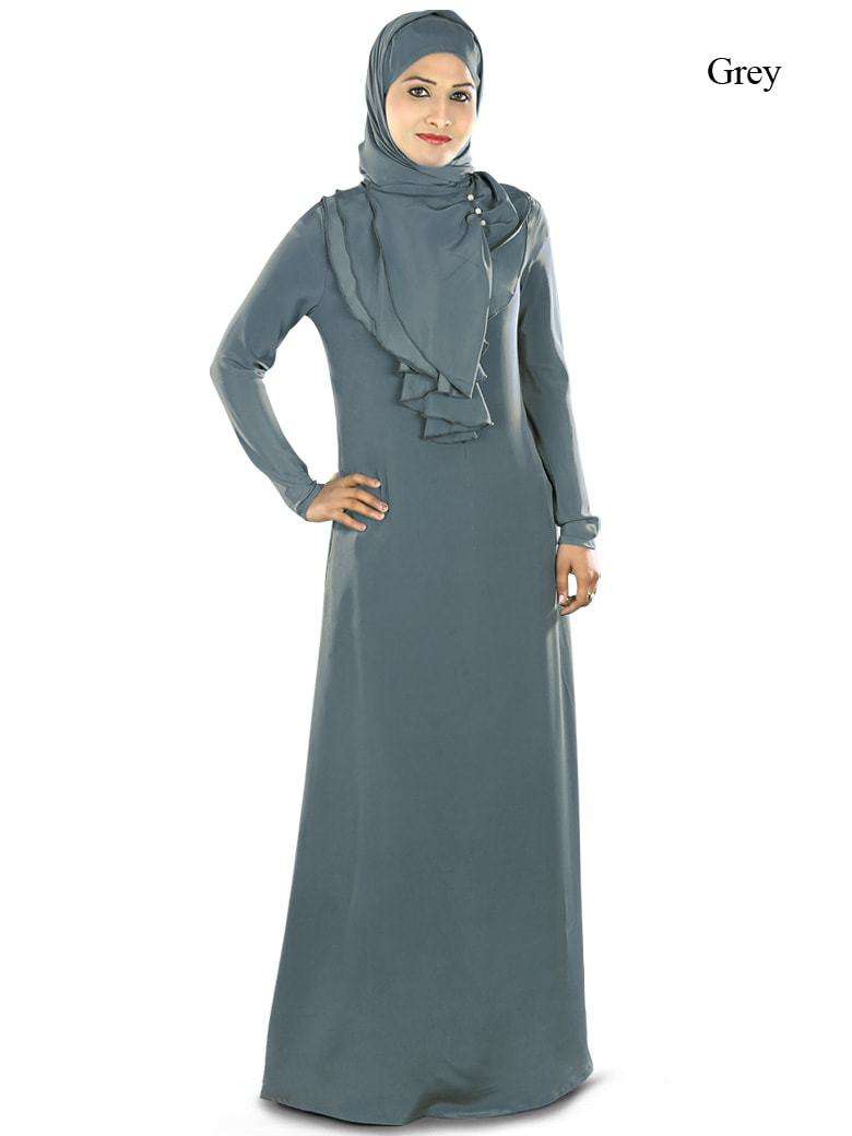 Nazia Abaya Grey