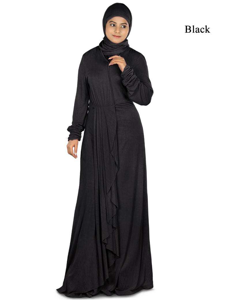 Iba Jersey Abaya Black