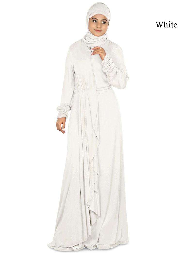 Iba Jersey Abaya White