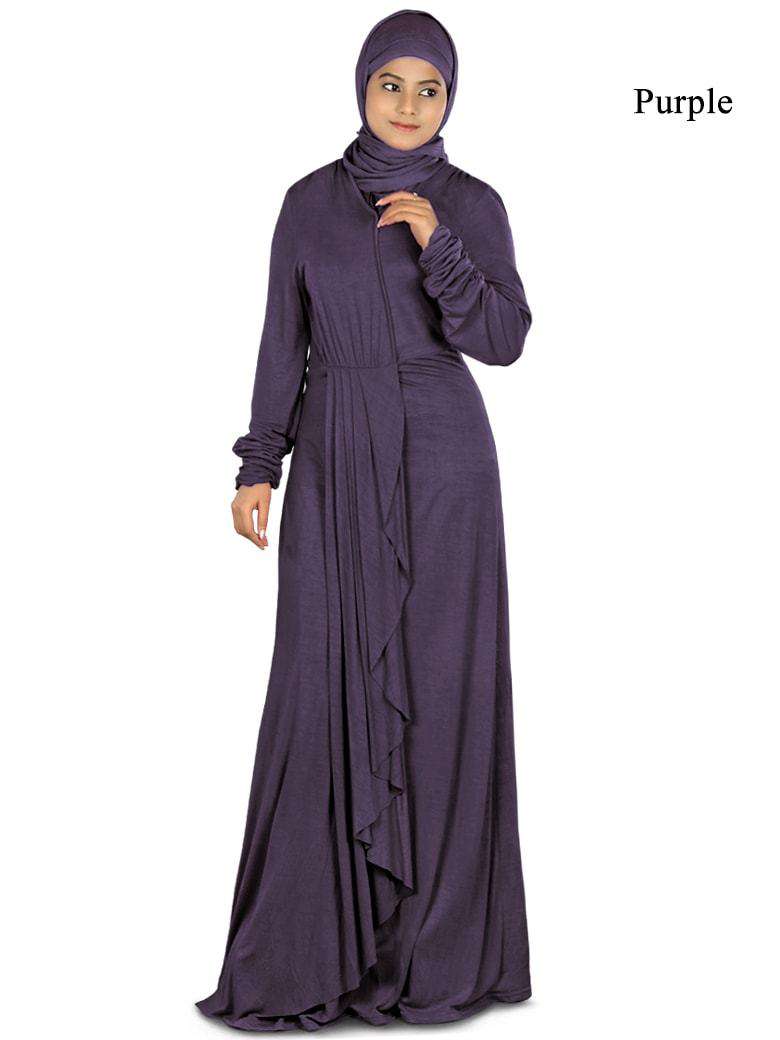 Iba Jersey Abaya Purple