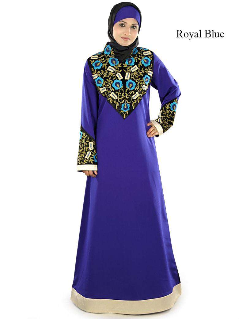 Ayah Blue Abaya Royal Blue