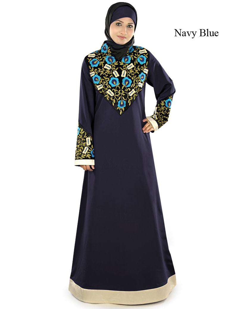 Ayah Blue Abaya Navy Blue