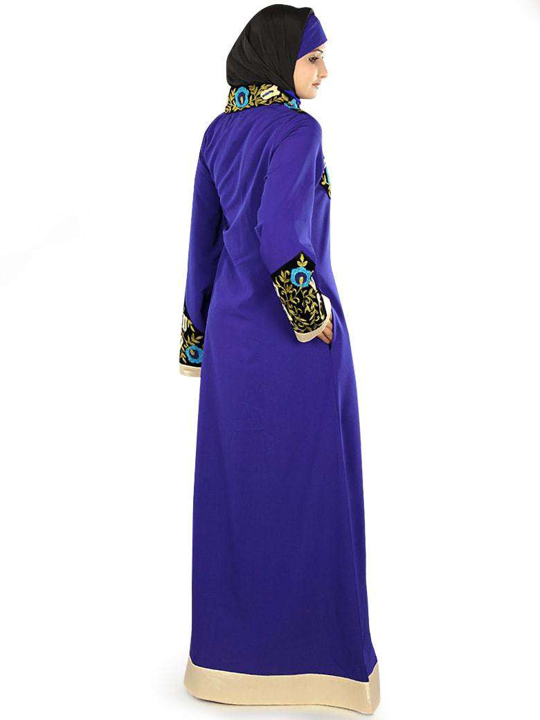 Ayah Blue Abaya back