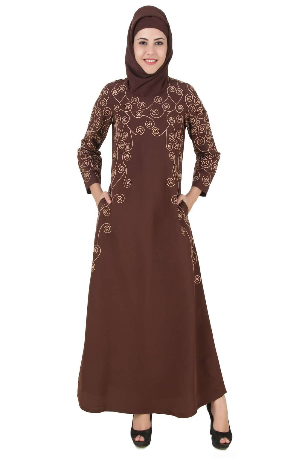 Farasha Brown Kashibo Abaya