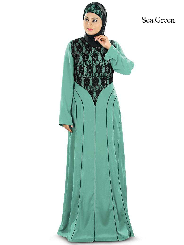 Najibah Abaya Sea Green