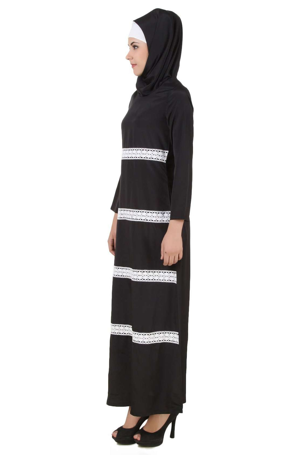 Fara Black Nida Abaya Side