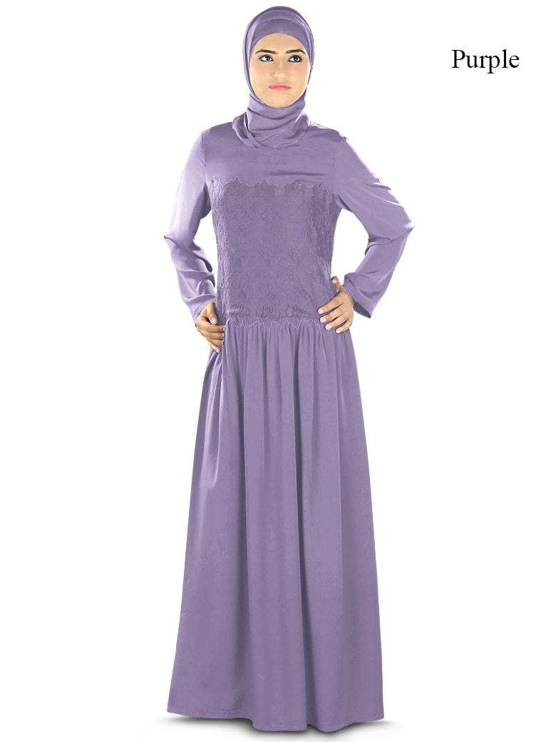 Humra Abaya Purple