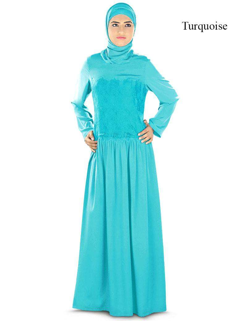 Humra Abaya Turquoise