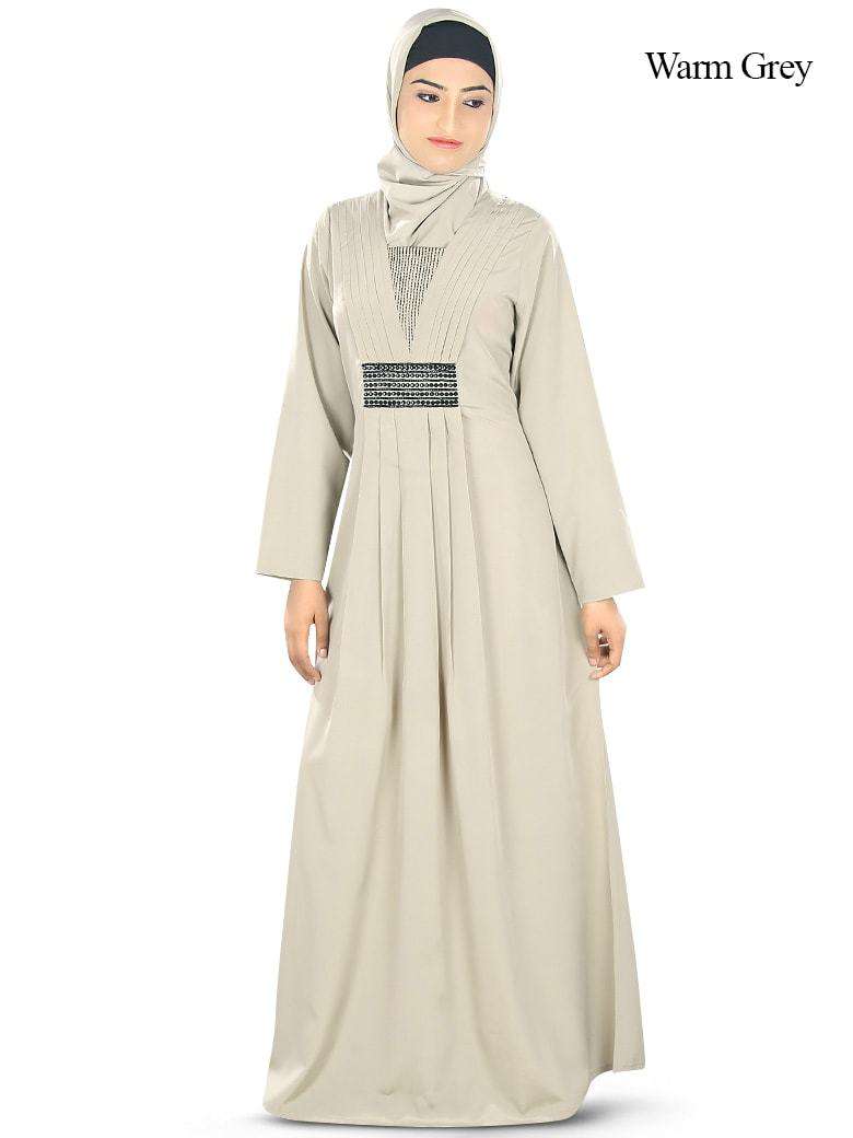 Nashitah Abaya Warm Grey