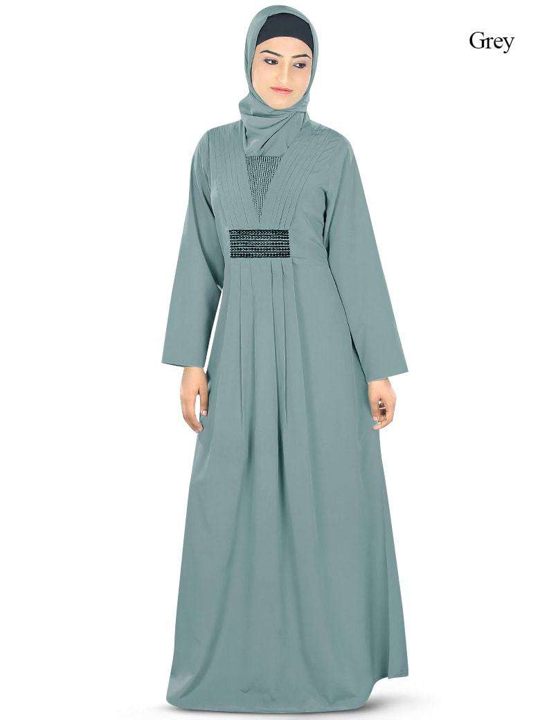 Nashitah Abaya Grey